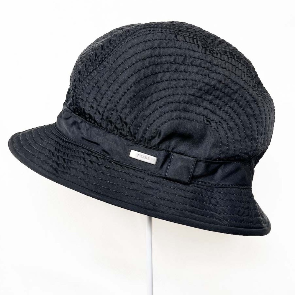 Authentic PRADA Black Bucket Hat